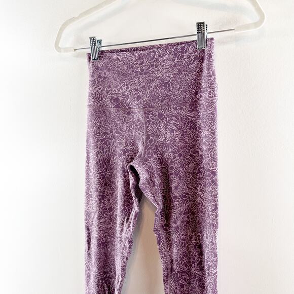 Lululemon Align Leggings Pant II 25" Arabesque Antoinette Smoky Quartz Purple 4 - Picture 6 of 9